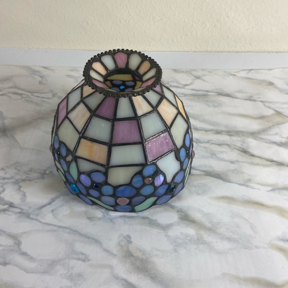 PartyLite Mosaic Candle Holder - Multicolor,Hydrangea lamp. - Picture 4 of 6